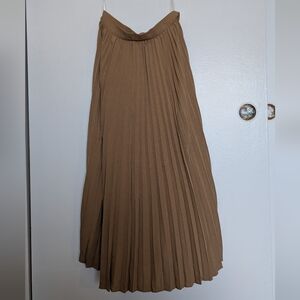 Love Bonito Pleated Maxi Skirt Brown